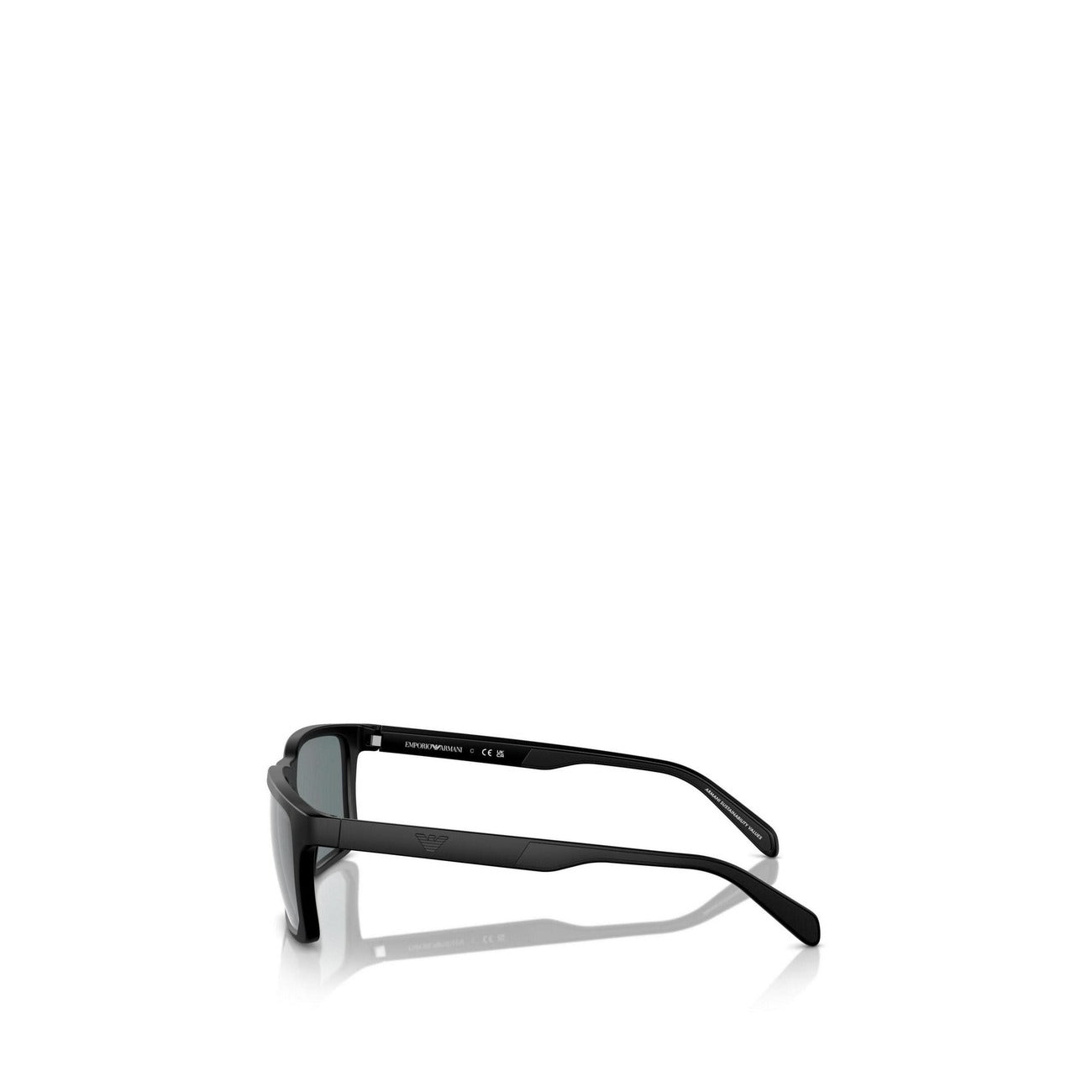 Emporio Armani Occhiali Da Sole Uomo Nero Rettangolari 57mm Acetato
