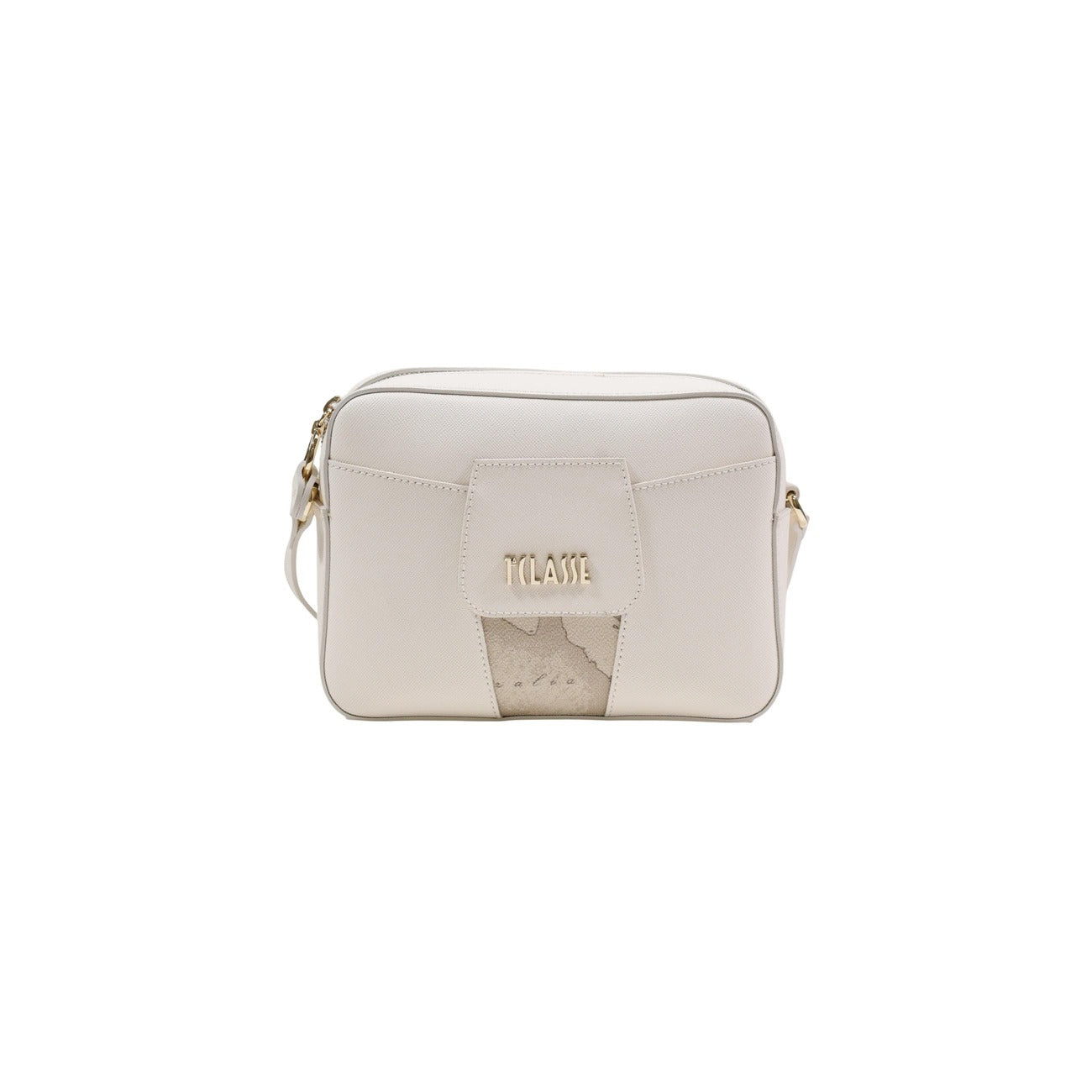 Alviero Martini Prima Classe Borsa Donna Stampa Geo Bianco 15x21x6