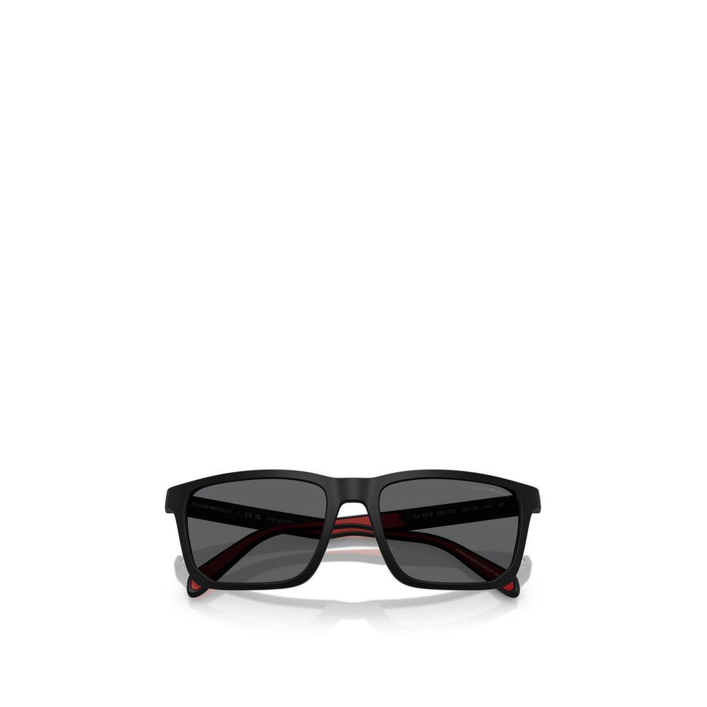 Emporio Armani Occhiali Da Sole Uomo Polarizzati Rettangolari Neri