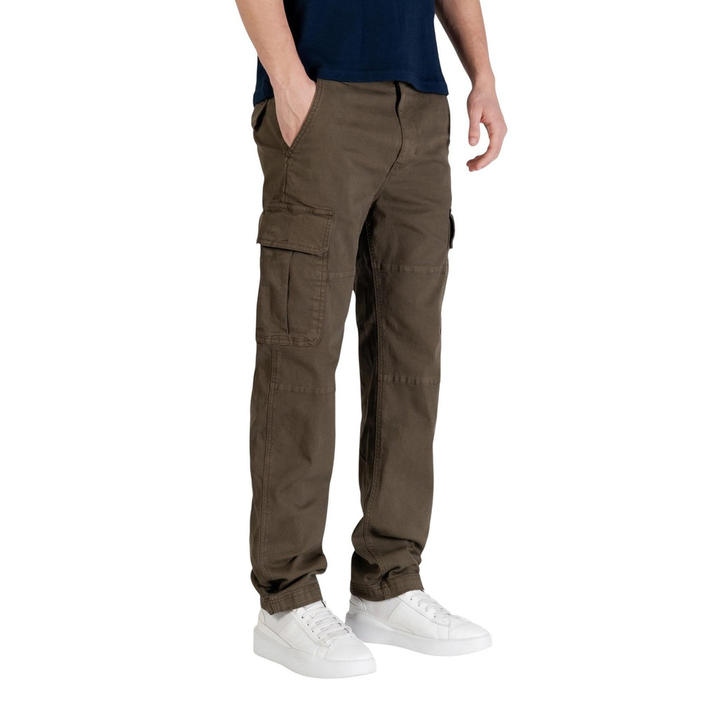 Tommy Hilfiger Jeans Pantaloni Uomo Verde Cotone Organico Slim