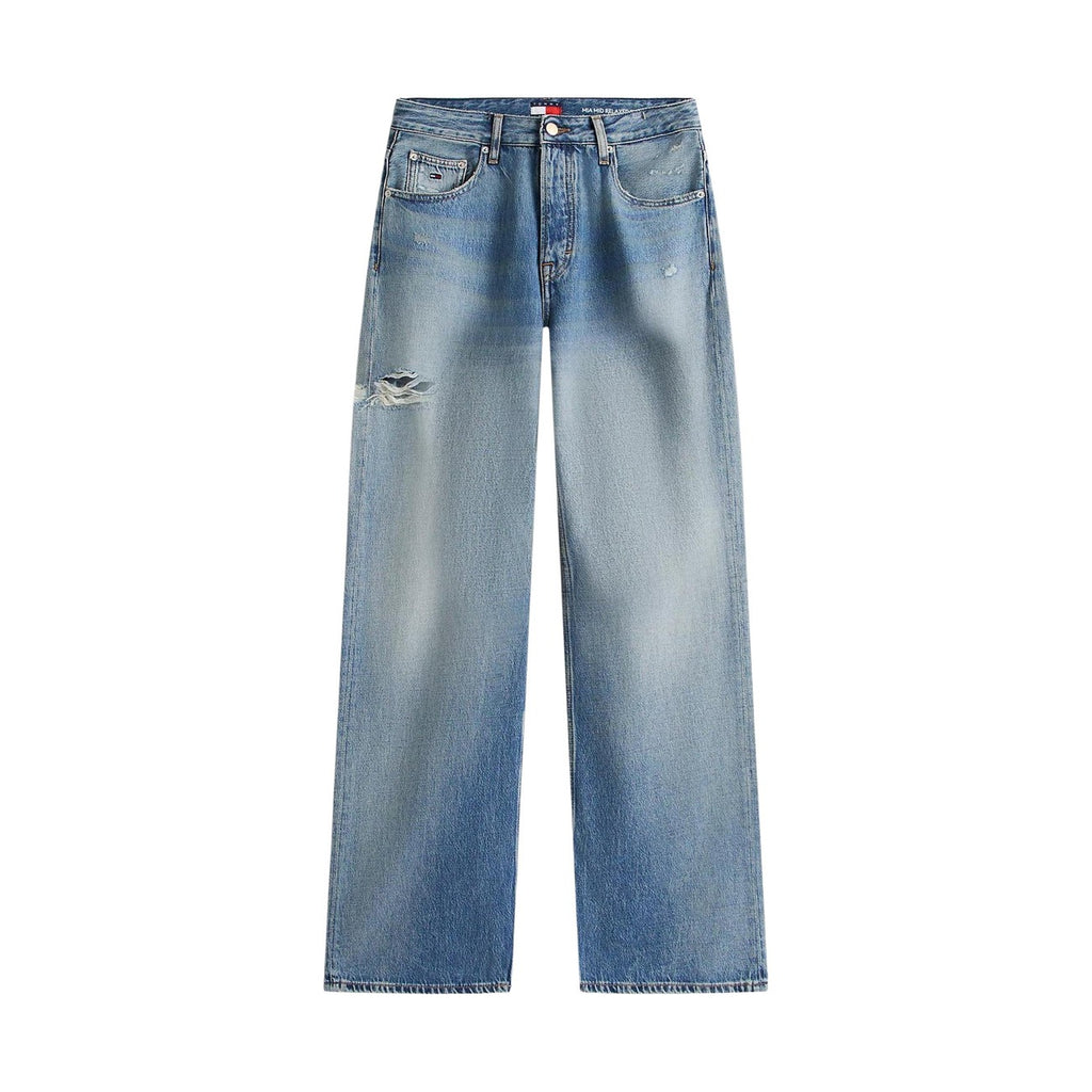 Tommy Hilfiger Jeans Donna Azzurri Vita Media Cotone Organico