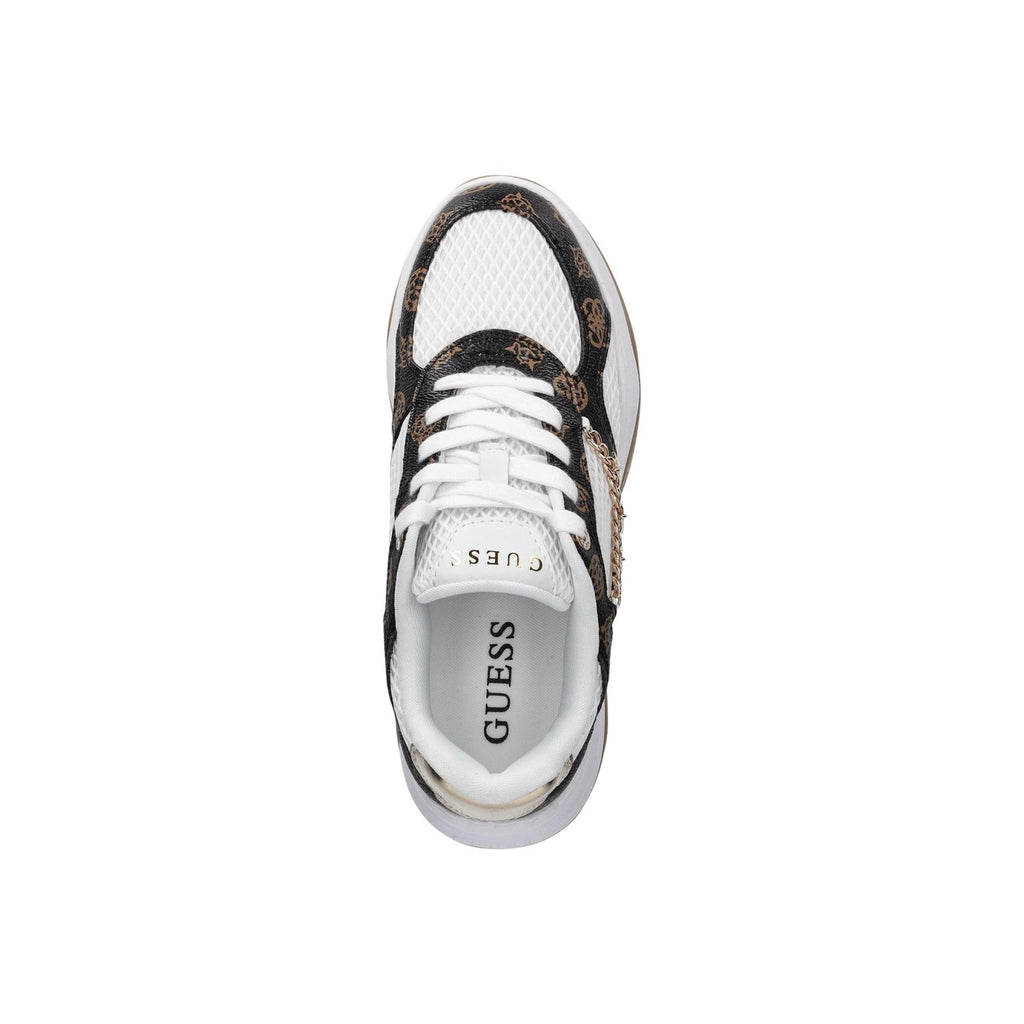 Guess Sneakers Donna Marrone Lacci Basse Sportive Primavera Estate