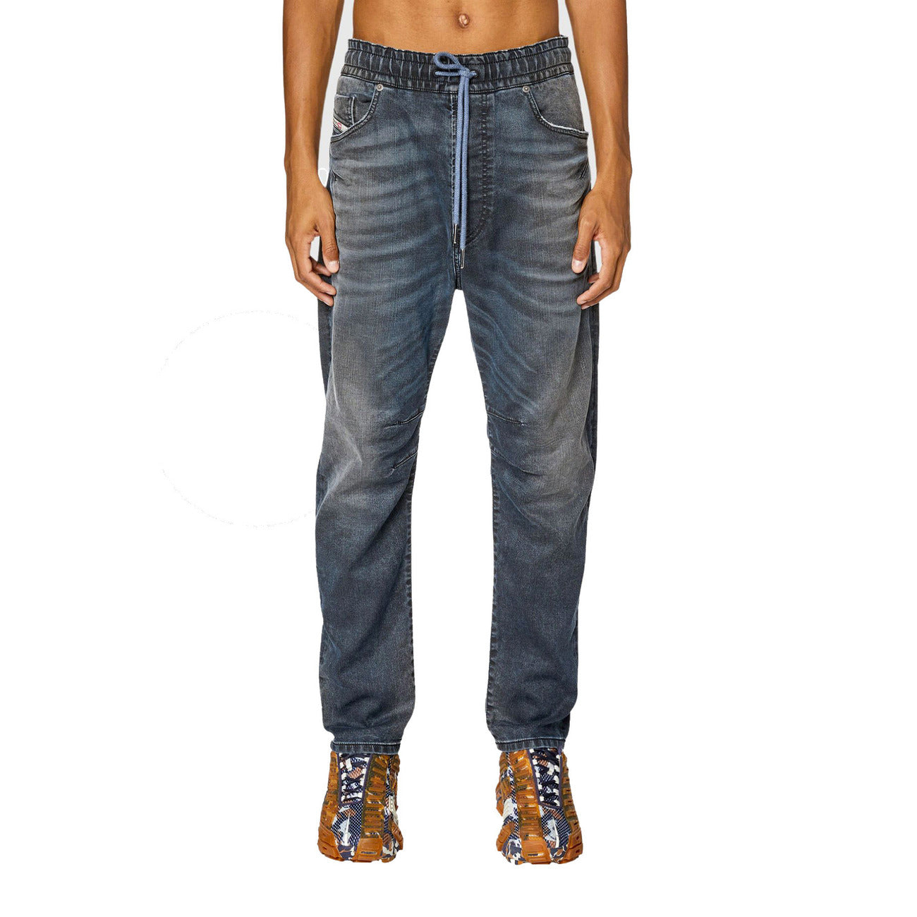 Diesel Jeans Uomo Blu Primavera Estate Slim Fit Cotone Lyocell