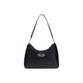 Guess Borsa Donna Nero A Mano Con Zip Tasche Interne Ed Esterne