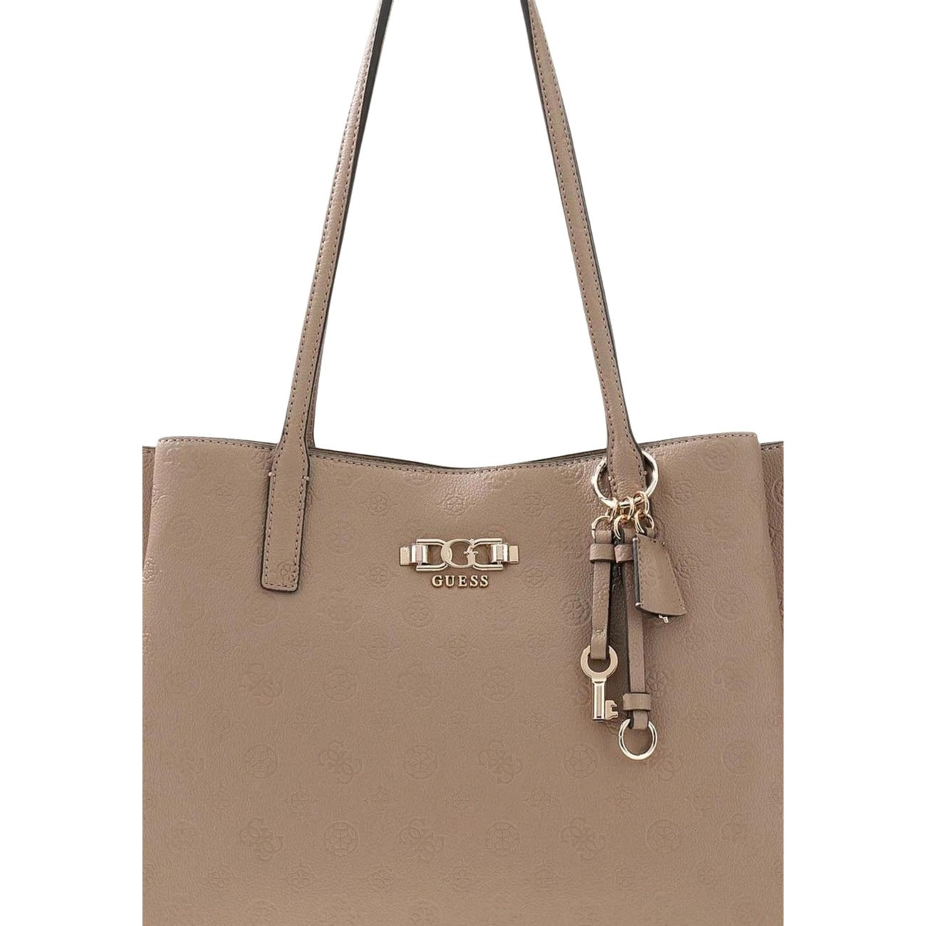 Guess Borsa Donna Beige A Mano Primavera Estate 40x28x14 Con Tasche Interne