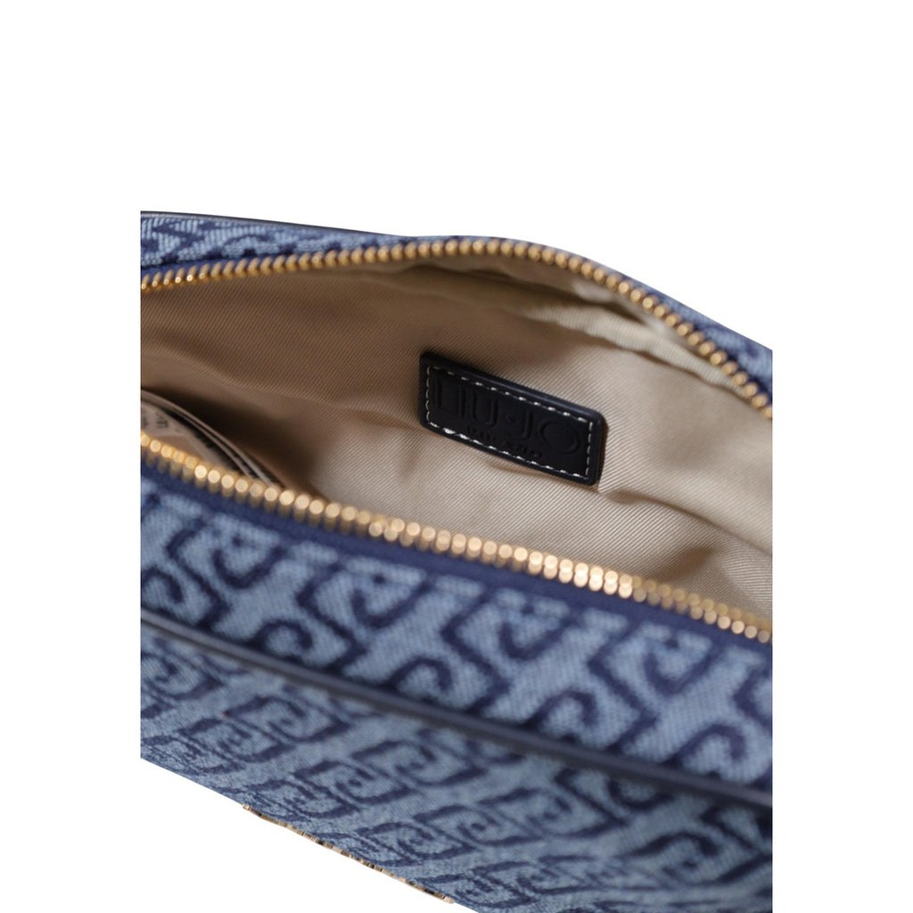 Liu Jo Borsa Donna Camera Case Blu Stampa Con Cerniera Primavera Estate