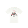 Diesel T Shirt Uomo Cotone 100 Bianco Stampa Girocollo Maniche Corte