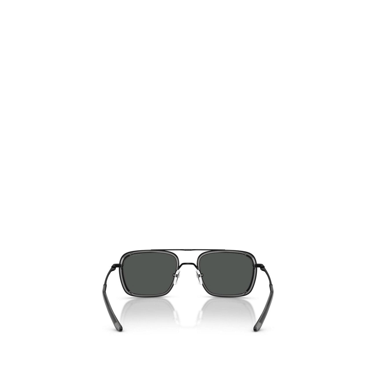 Emporio Armani Occhiali Da Sole Uomo Quadrati Metallo Neri UV