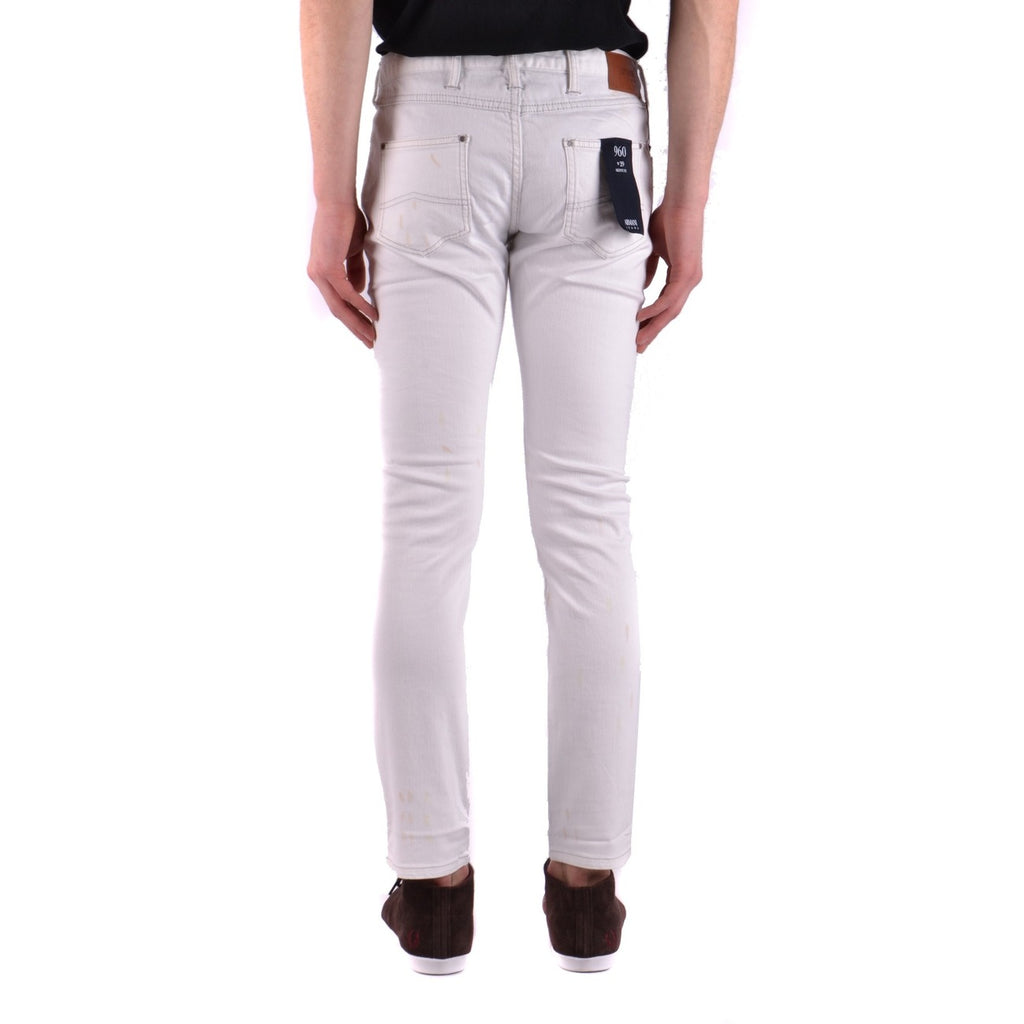 Armani Jeans Uomo Pantaloni Jeans Bianchi Slim Elastici Cotone 98 Stretch