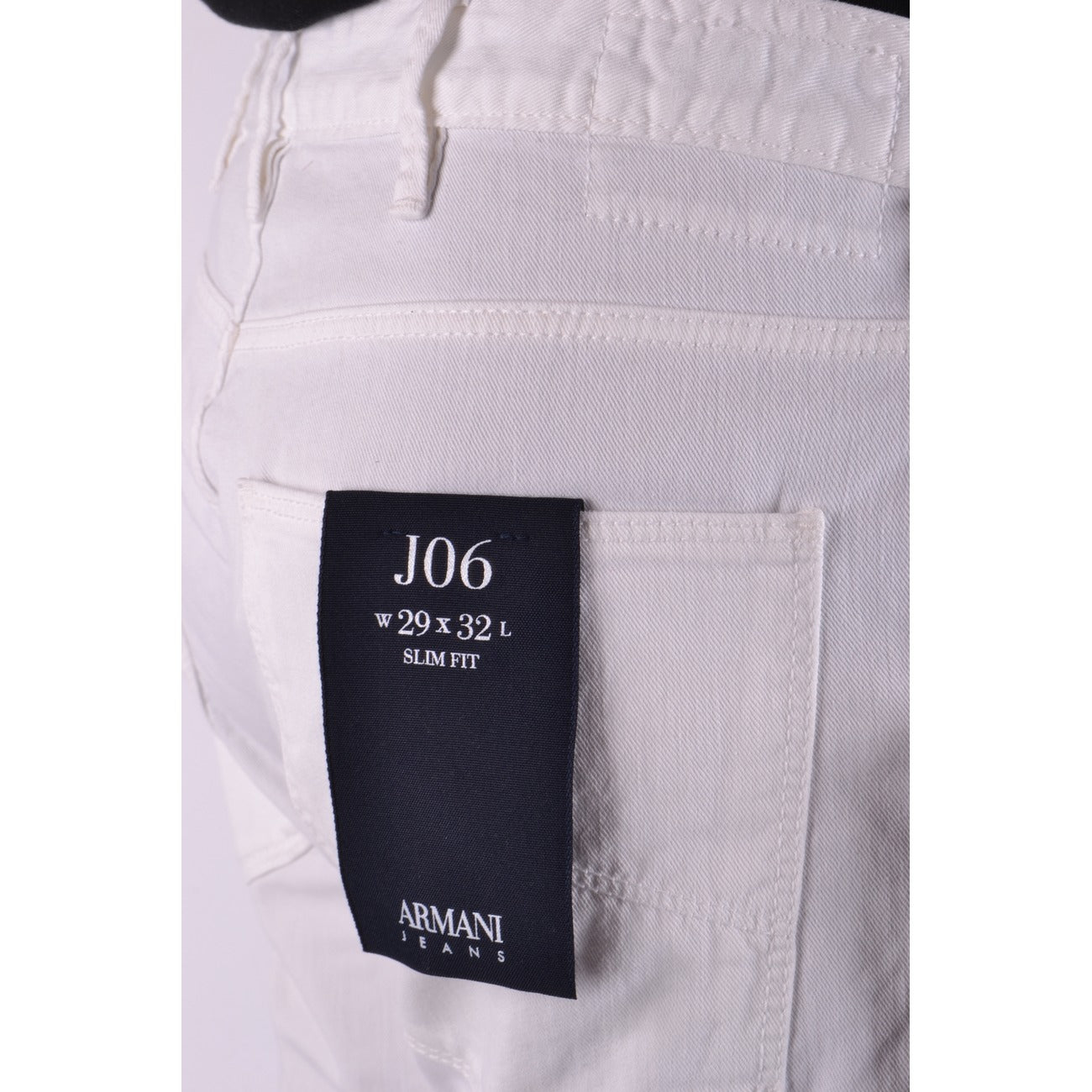 Armani Jeans Uomo Jeans Bianchi Slim Elasticizzati In Cotone Stretch
