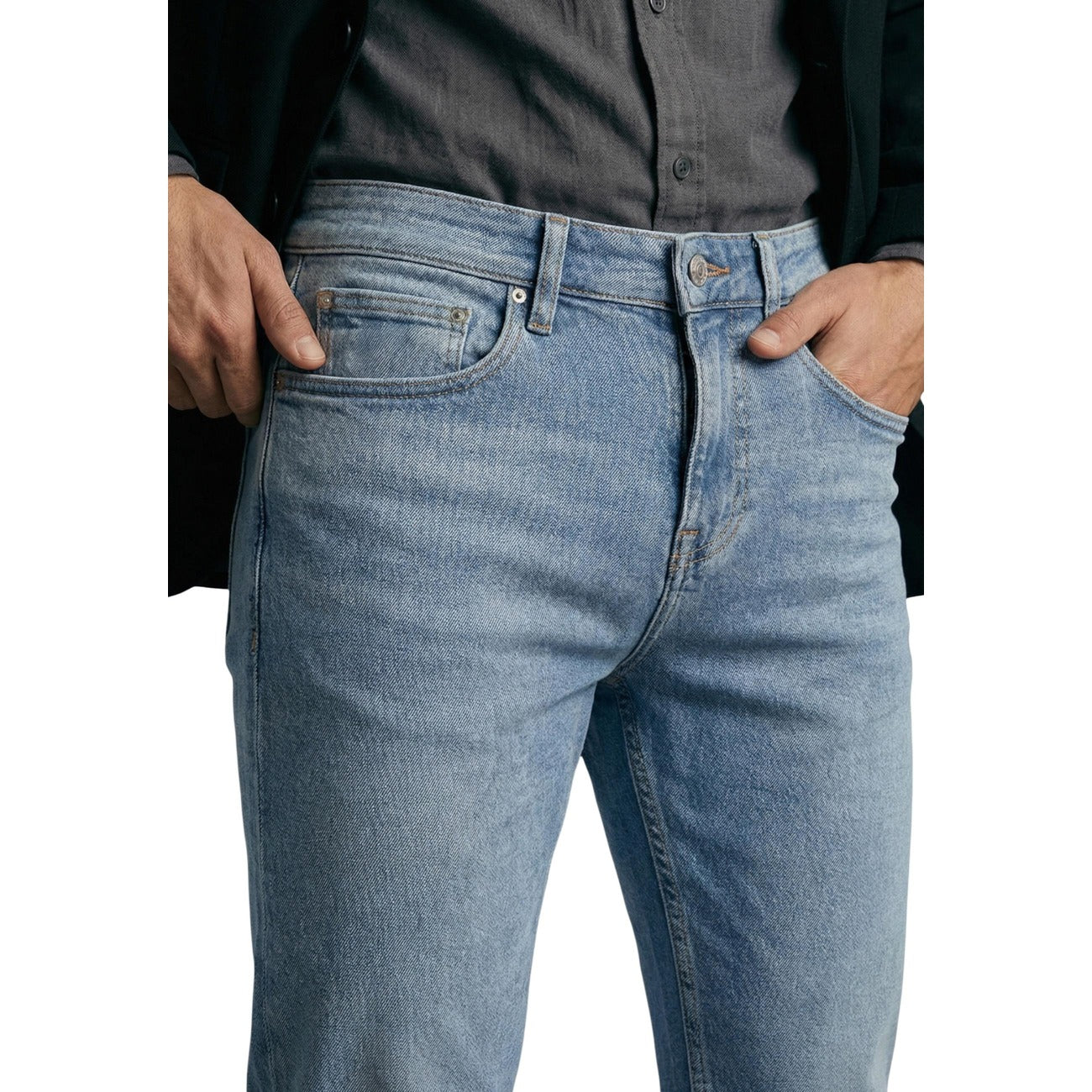 Guess Jeans Uomo Blu Cotone Elasticizzato Slim Primavera Estate
