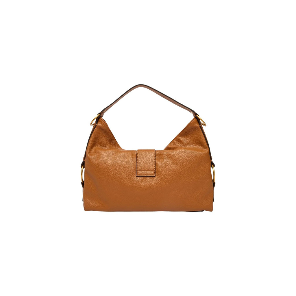 Guess Borsa Donna Camden Shoulder Bag In Pelle Marrone Con Zip