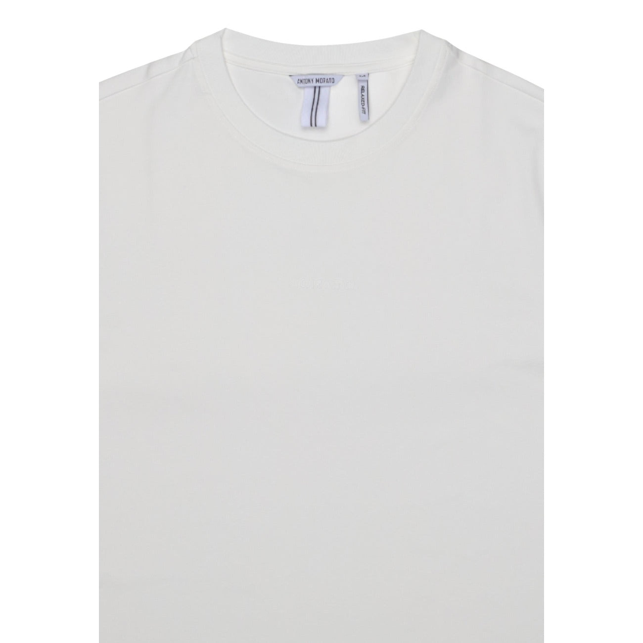 Antony Morato T Shirt Uomo Cotone Bianco Scollo Tondo Maniche Corte