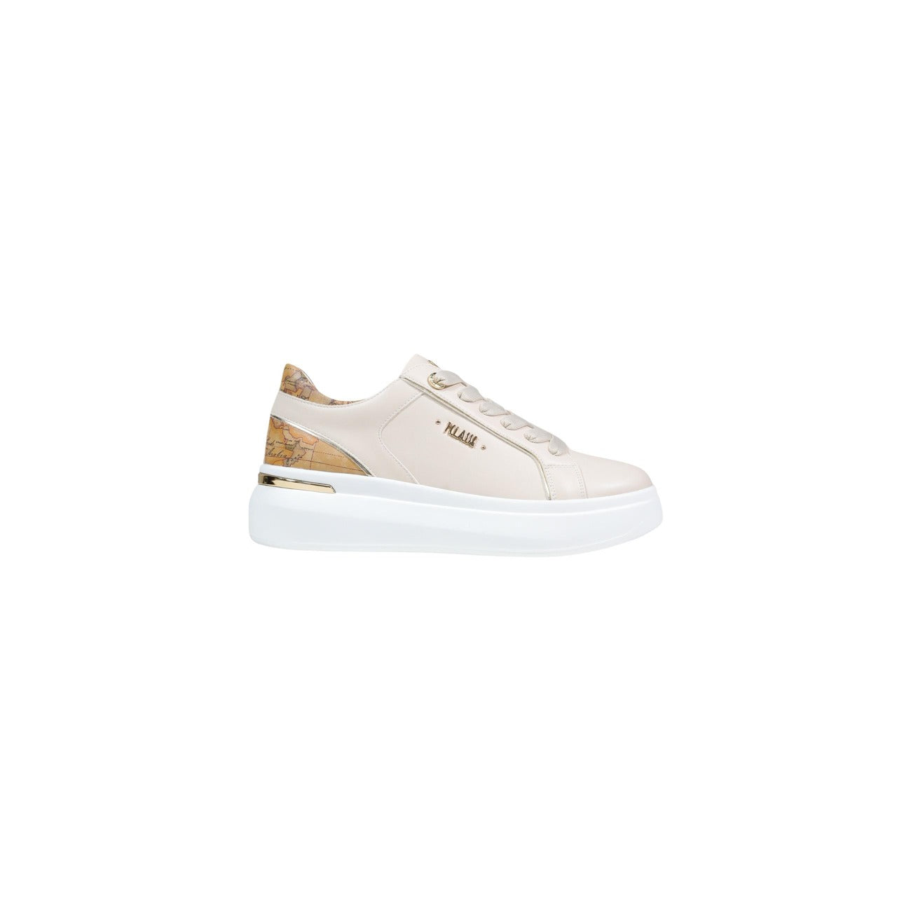 Alviero Martini Prima Classe Sneakers Donna Plateau Beige Poliuretano