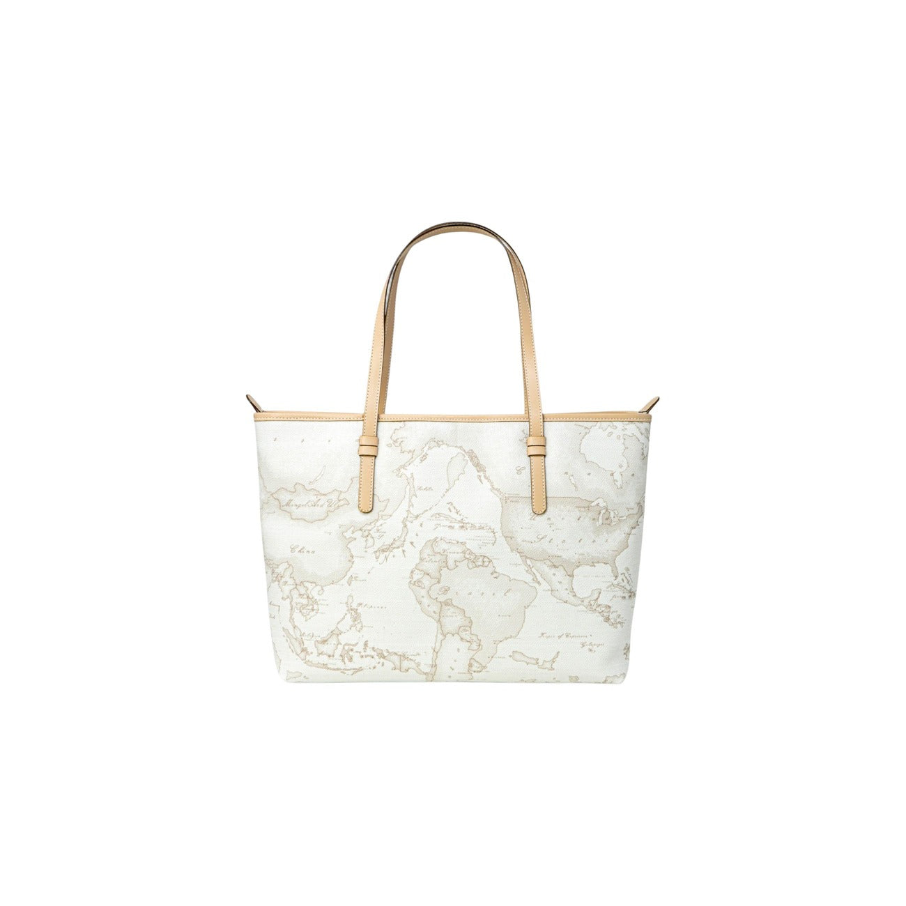 Alviero Martini Prima Classe Borsa Donna Pelle Bianco Made In Italy Tracolla Cerniera Autunno Inverno