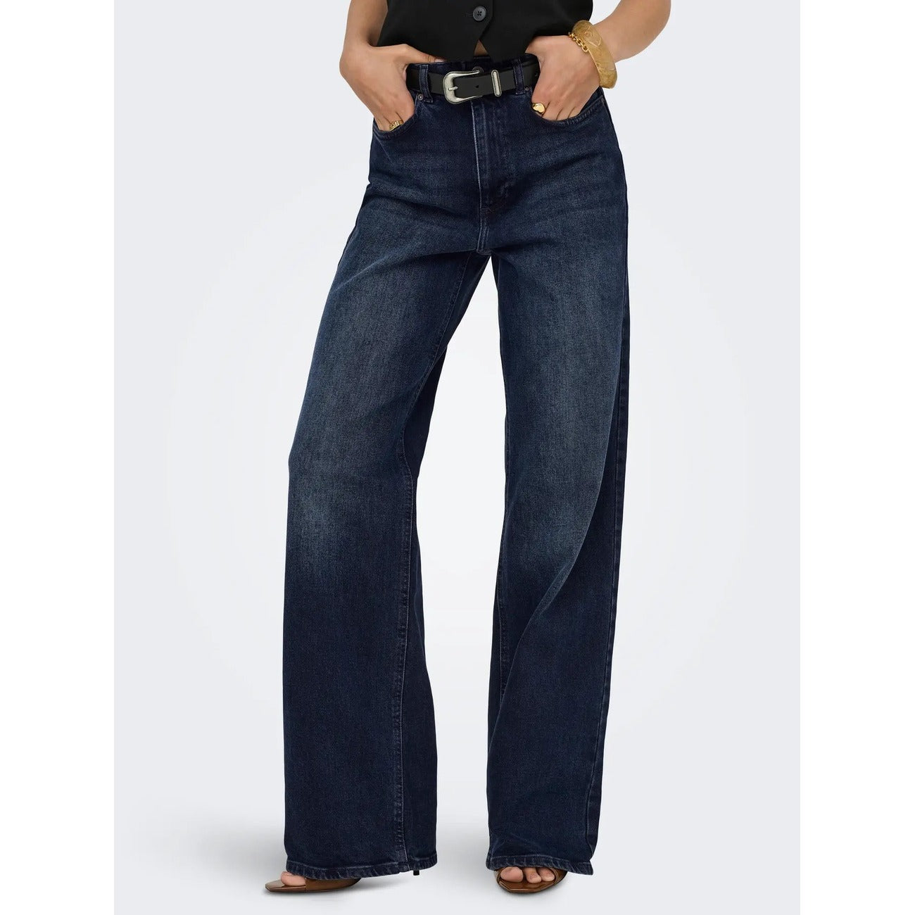 Only Jeans Donna Blu Cotone Organico Skinny Vita Media Primavera Estate