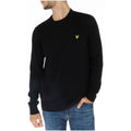 Lyle And Scott Maglia Uomo Nero Girocollo Misto Lana Merino