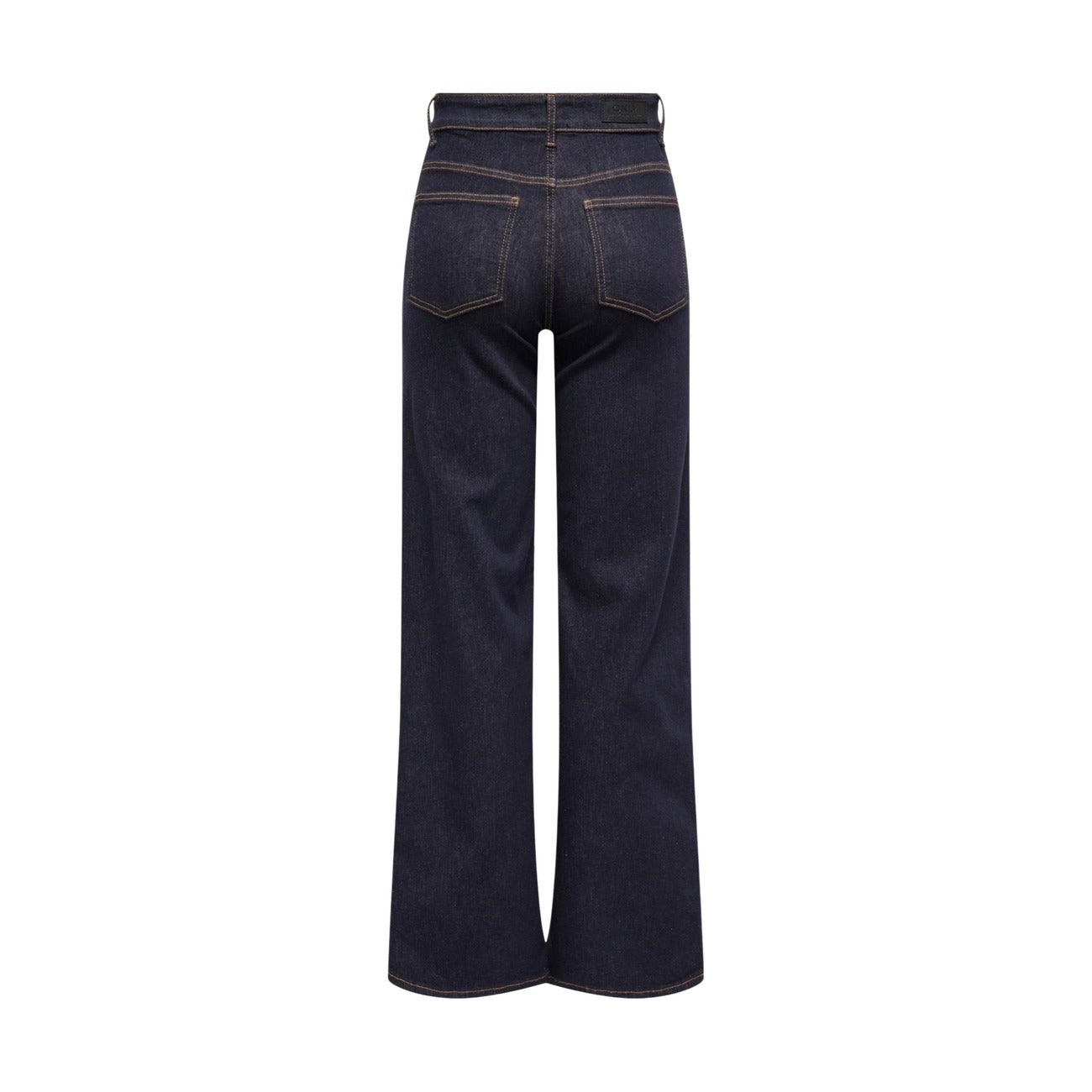 Only Jeans Donna Blu Cotone Organico Vita Media Zip Bottone