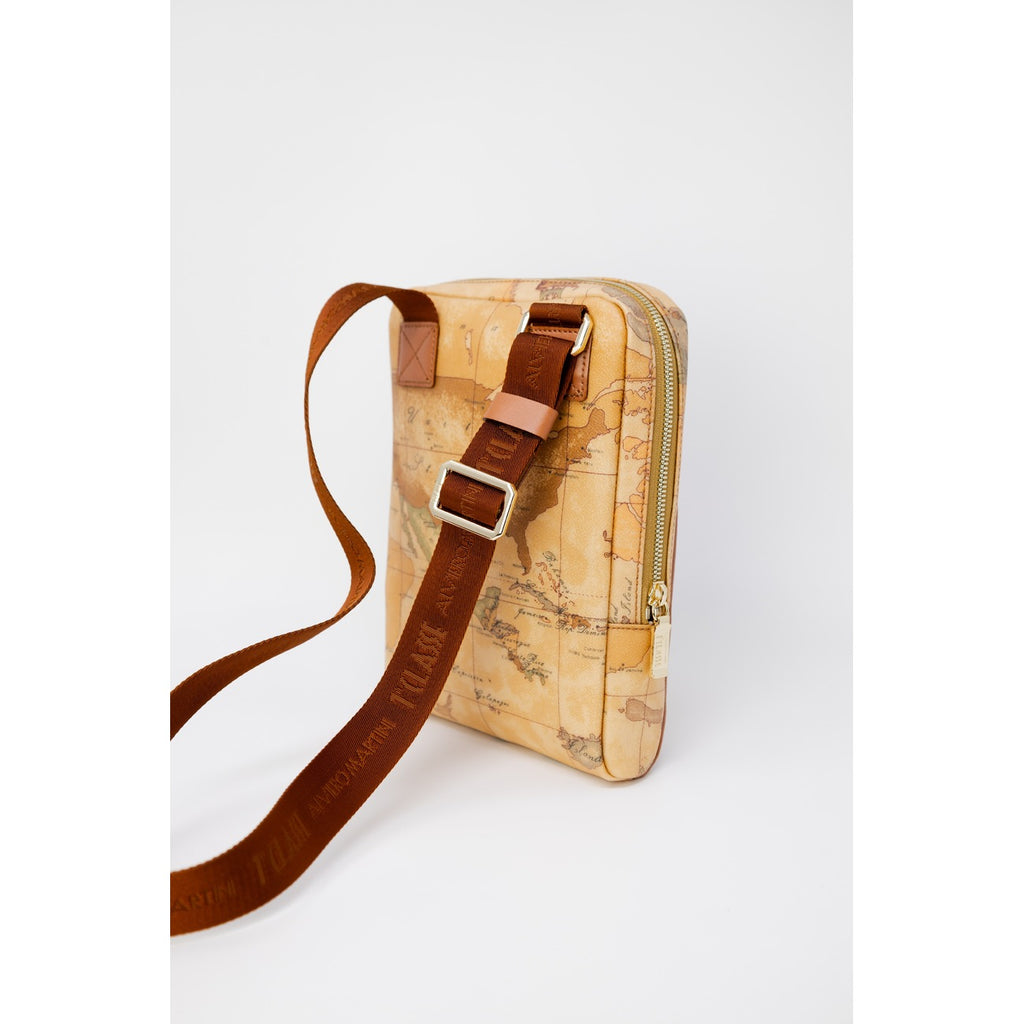 Alviero Martini Prima Classe Borsa Uomo Beige In Pelle Pvc Sintetico 27x23x6 Cm Autunno Inverno