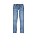 Jeans Uomo Diesel Blu Effetto Consumato Zip E Bottone In Cotone