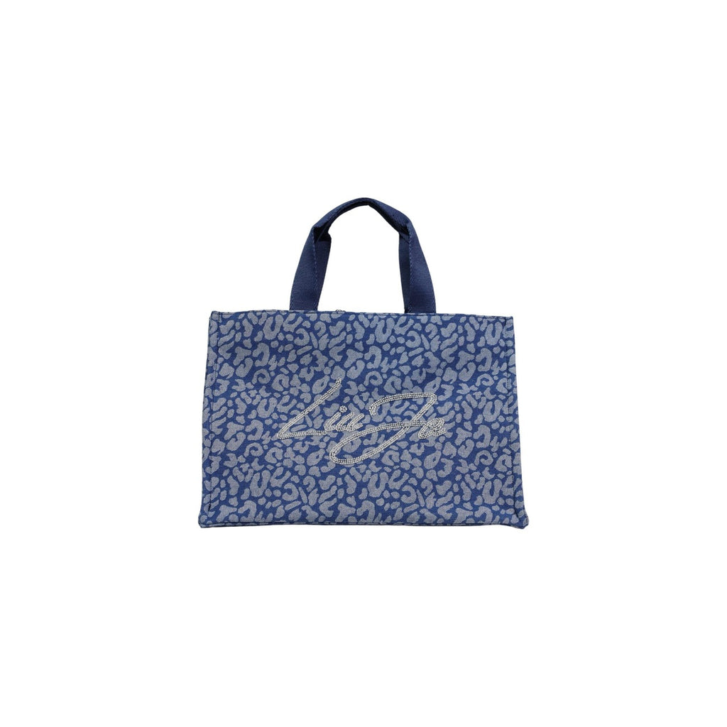 Liu Jo Borsa A Mano Donna Blu Leopardo 32x16x16 Cm Primavera Estate
