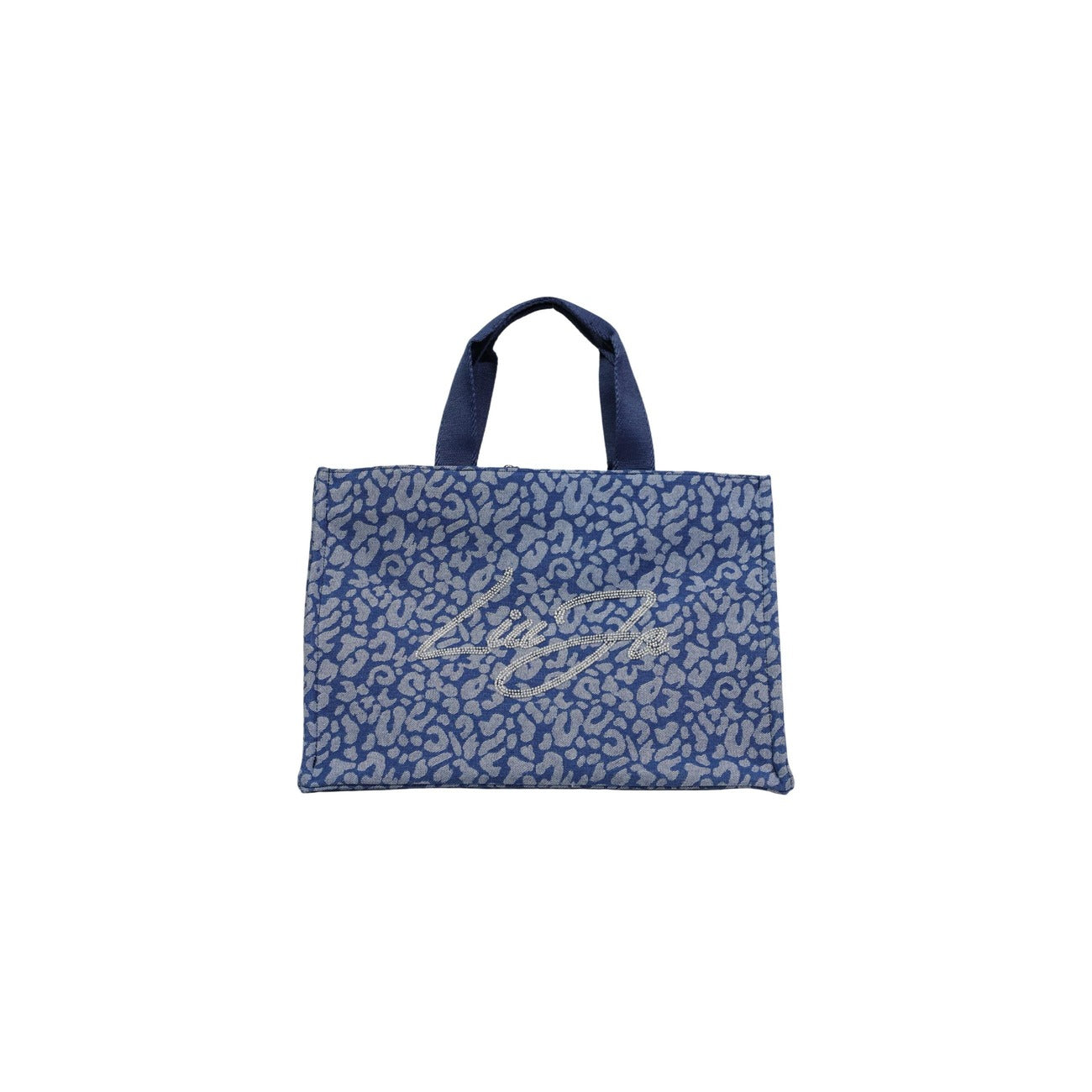 Liu Jo Borsa A Mano Donna Blu Leopardo 32x16x16 Cm Primavera Estate