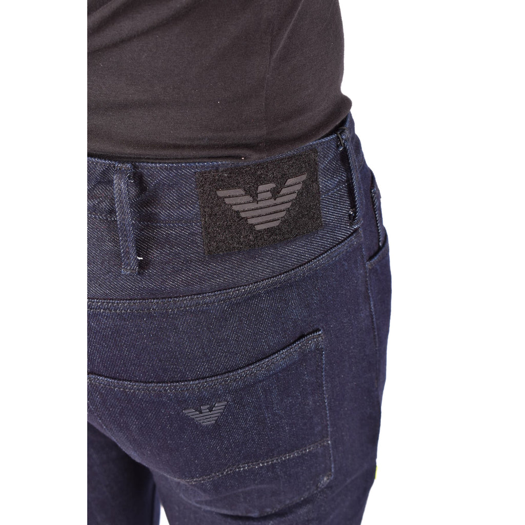 Emporio Armani Jeans Uomo Blu Cotone Puro Autunno Inverno