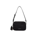 Calvin Klein Borsa Donna Camera Nera Con Cerniera Webbing 2X Strap Tracolla Regolabile Tasche Interne