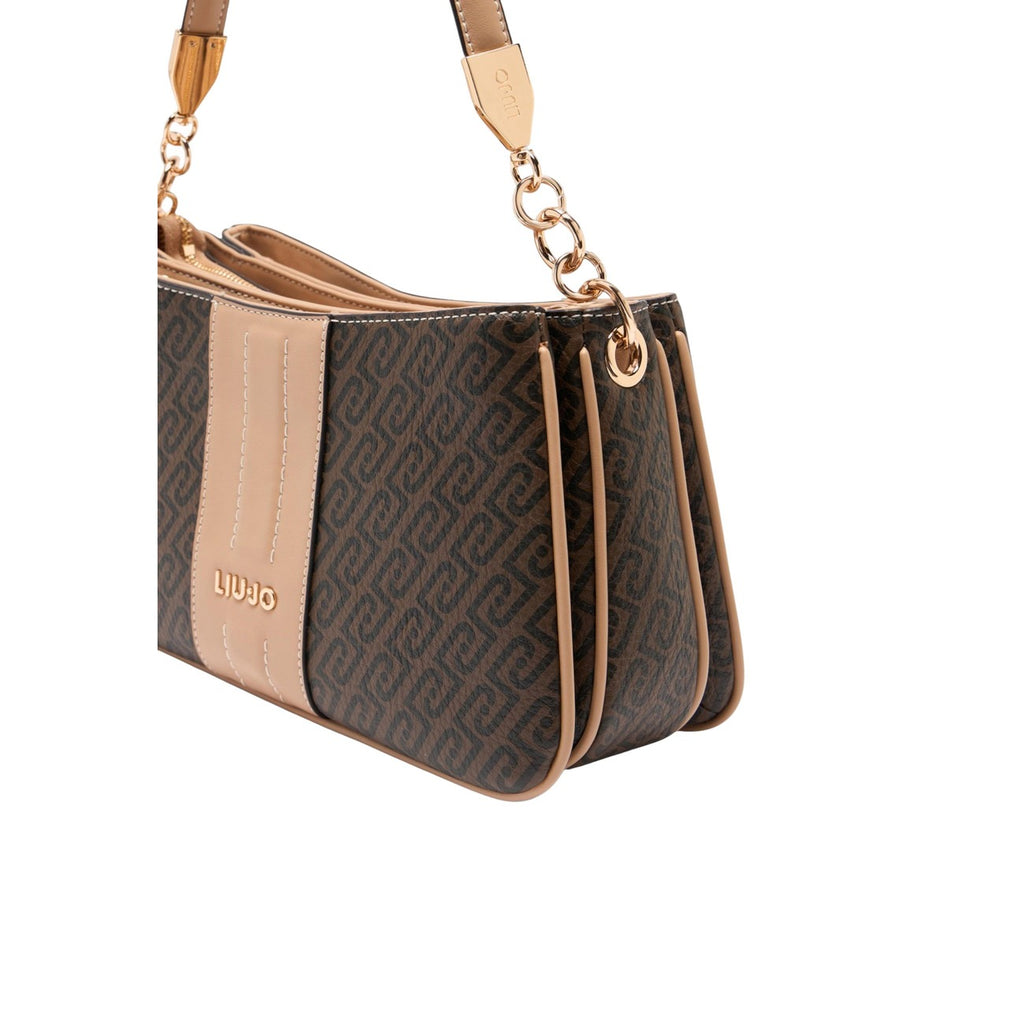 Liu Jo Borsa Donna Tracolla Marrone Poliuretano 29x17x10 Primavera Estate