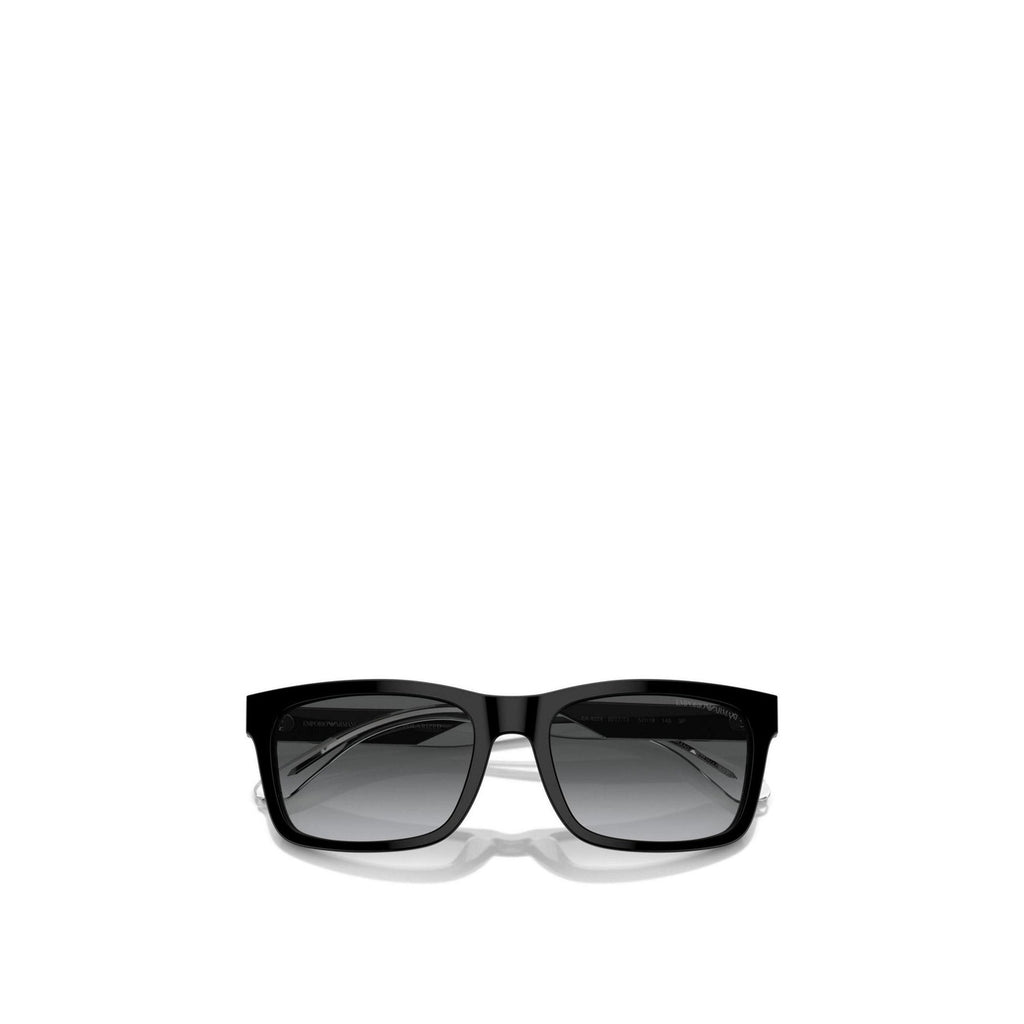 Emporio Armani Occhiali Da Sole Uomo Rettangolari Nero Acetato Polarizzati