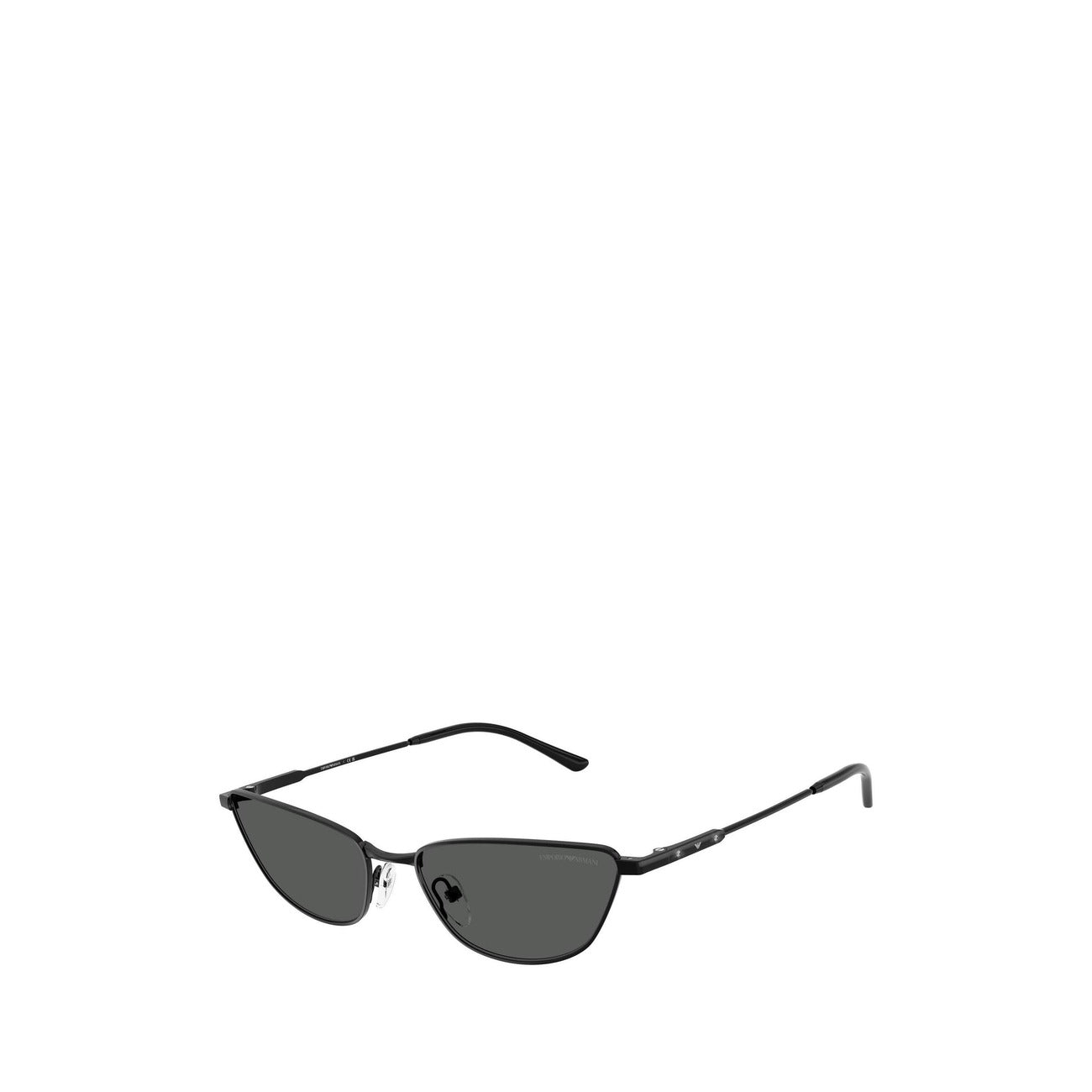 Emporio Armani Occhiali Da Sole Donna Cat Eye Metallo Nero Protezione UV