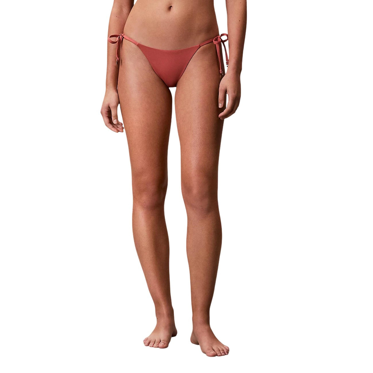 Calvin Klein Jeans Costume Donna Nero Slip Con Lacci Laterali