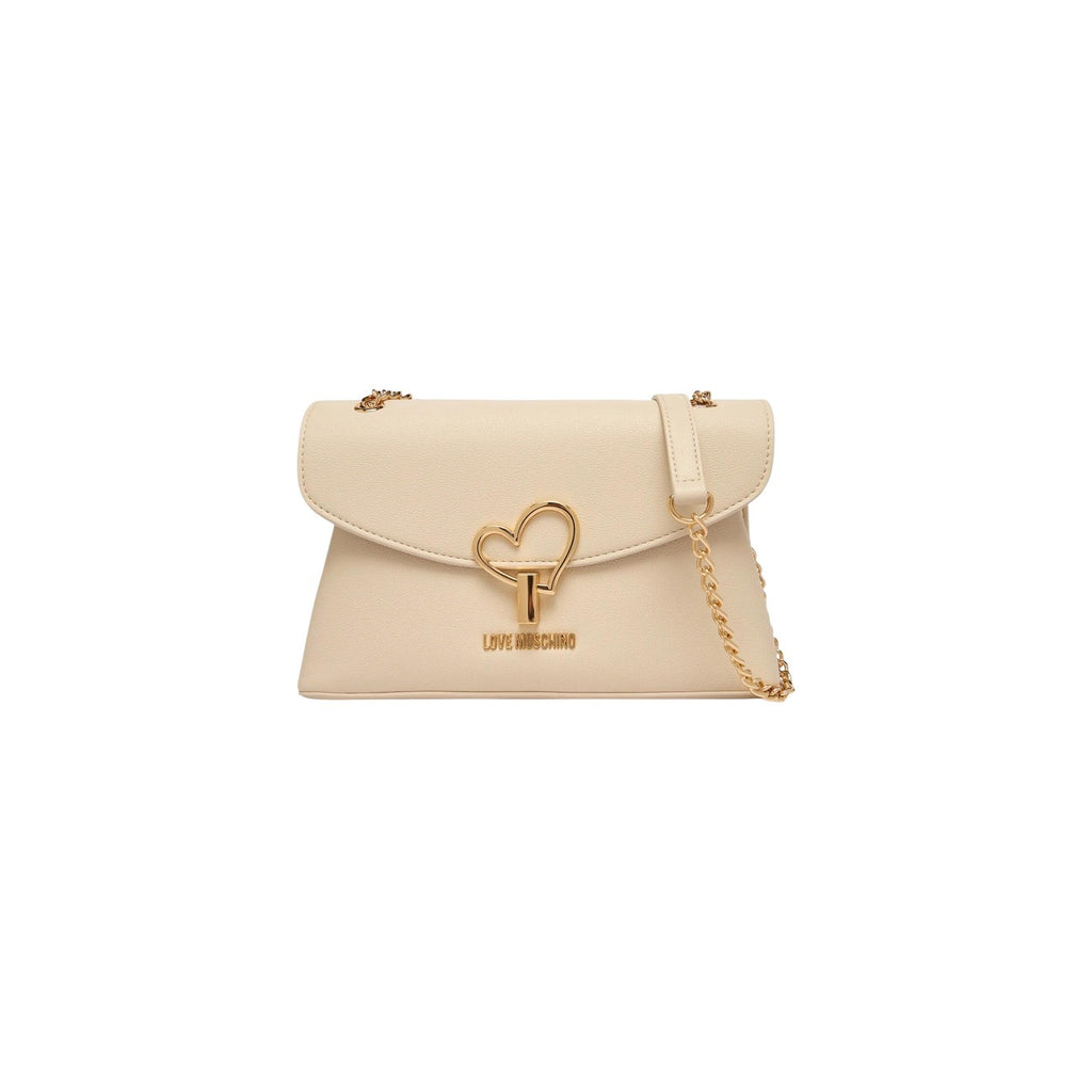 Love Moschino Borsa Donna Beige Piccola A Tracolla In Ecopelle