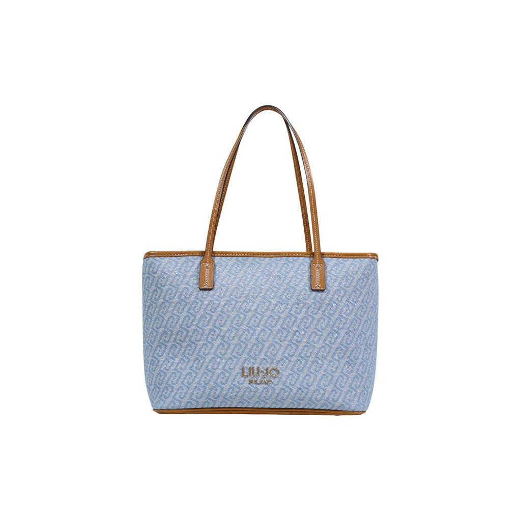Liu Jo Borsa Donna Azzurro Stampa Tote A Mano 30x23x12 Cm