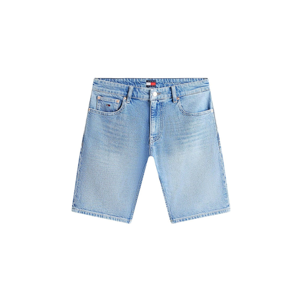Tommy Hilfiger Jeans Bermuda Uomo Cotone Organico Azzurro