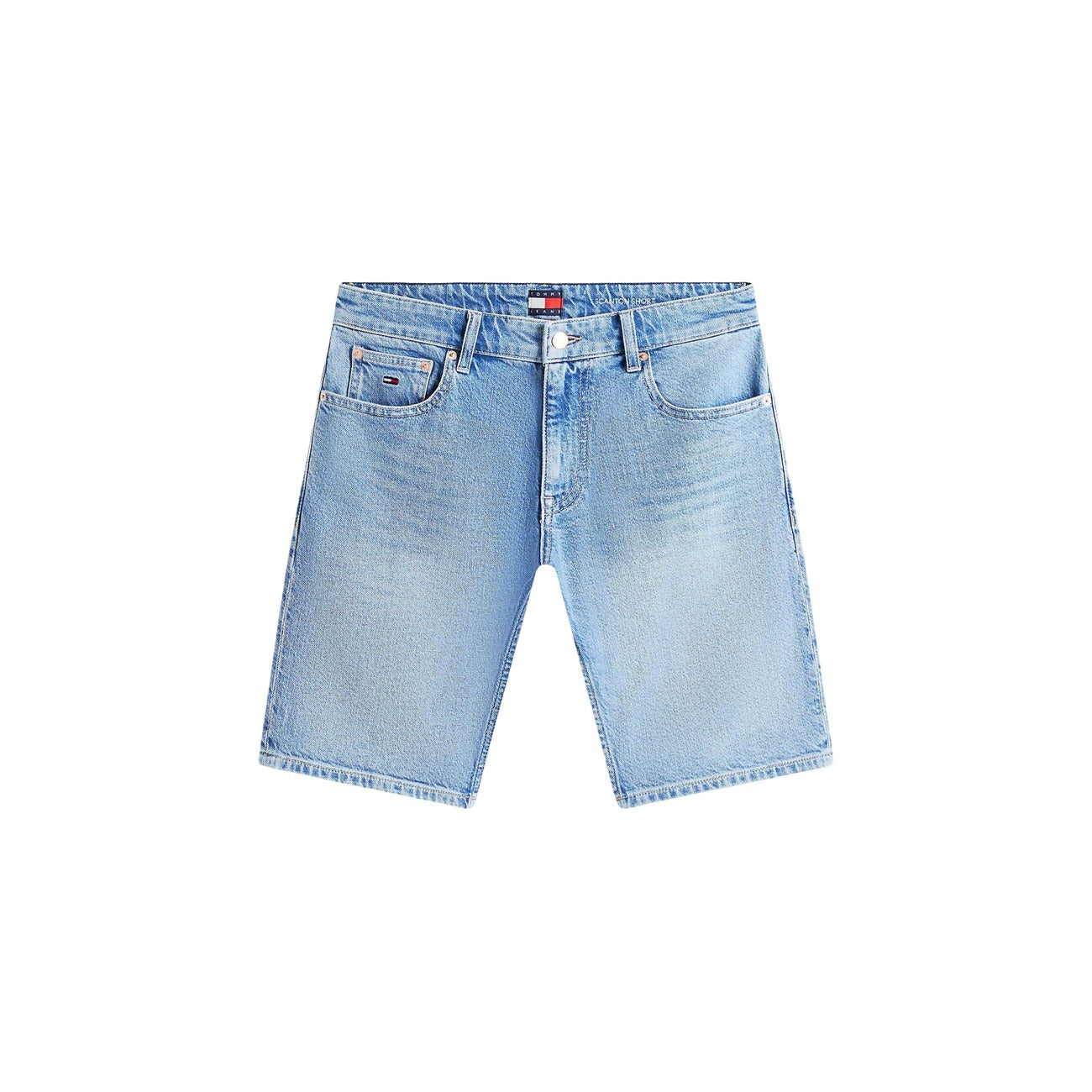 Tommy Hilfiger Jeans Bermuda Uomo Cotone Organico Azzurro