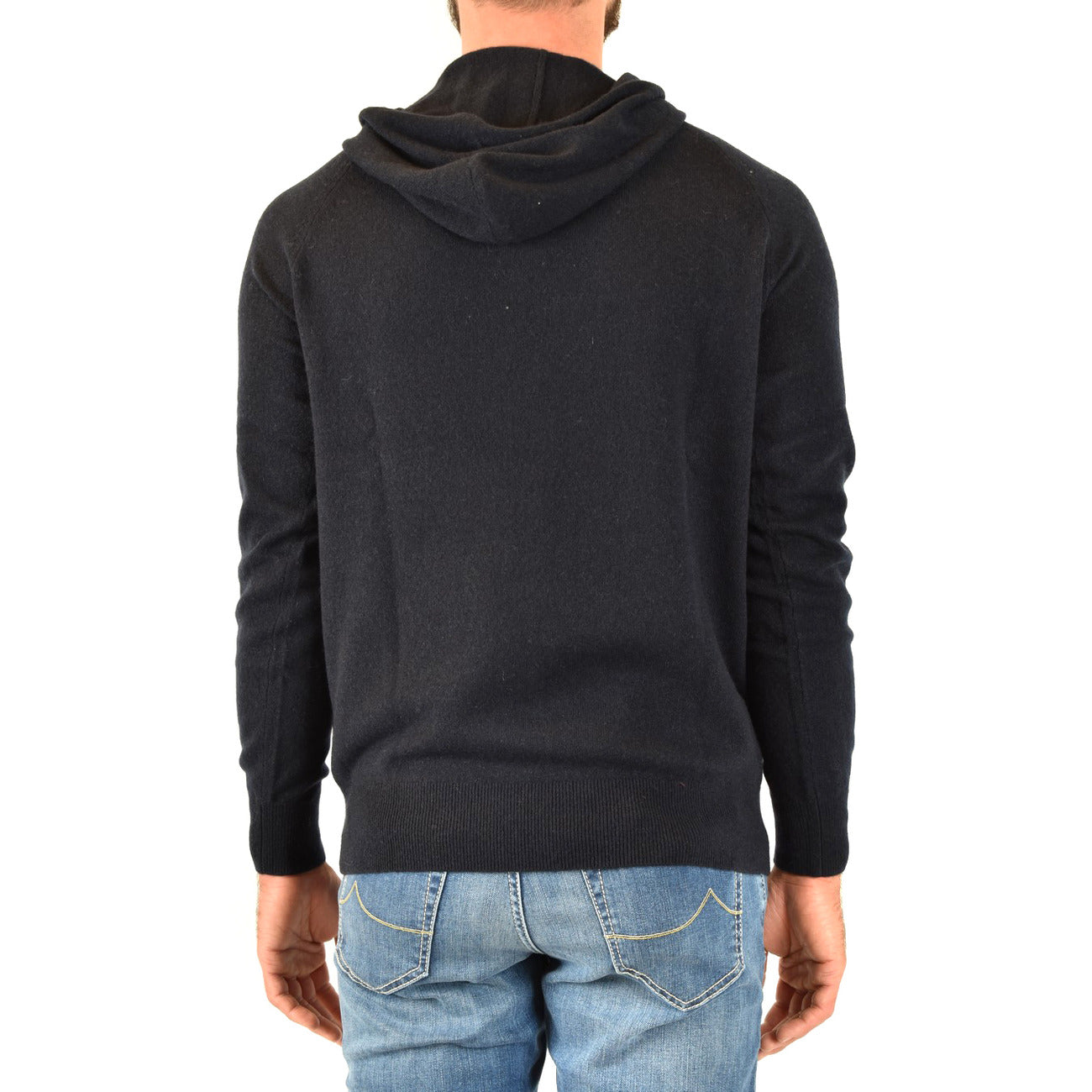 Emporio Armani Felpa Uomo Cappuccio Cotone Blu Autunno Inverno