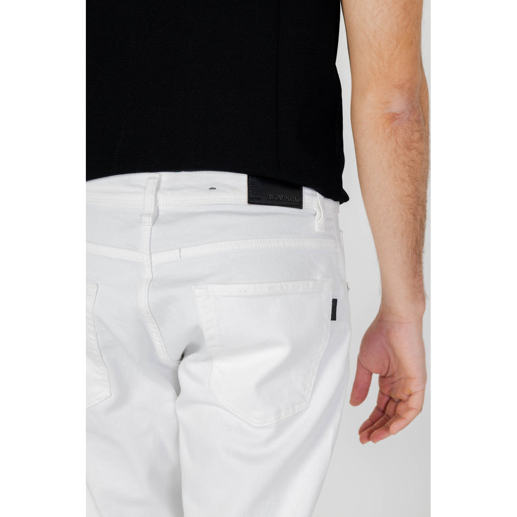 Antony Morato Jeans Uomo Bianco Slim Cotone Elasticizzato Primavera Estate