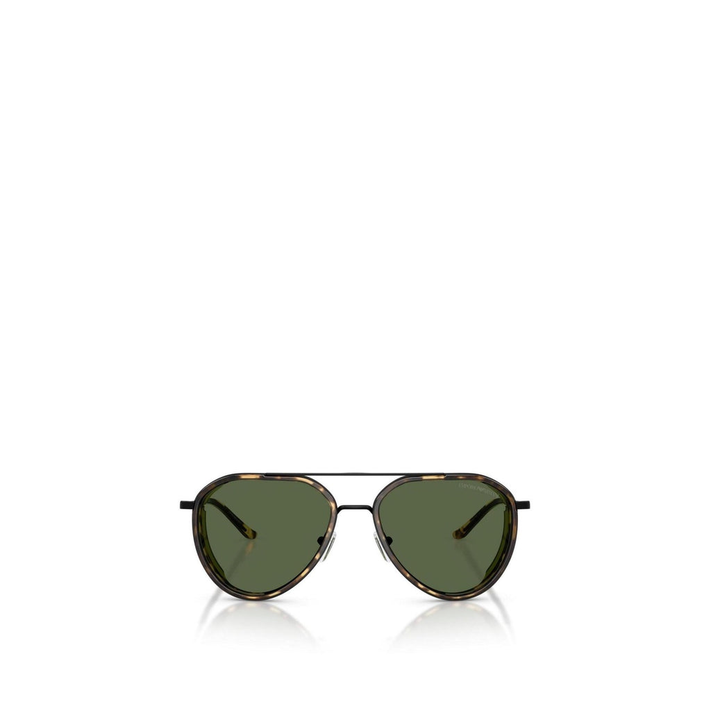 Emporio Armani Occhiali Da Sole Uomo Aviator Metal Nero Protezione UV