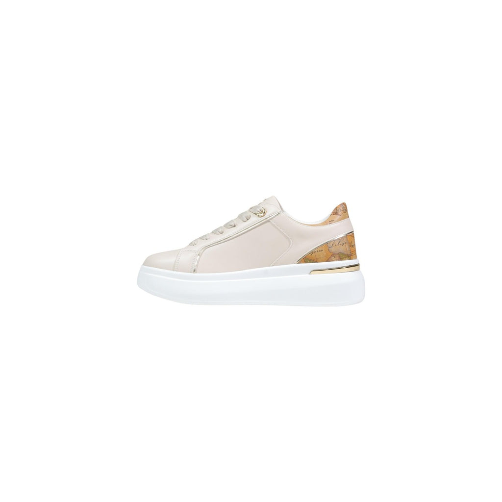 Alviero Martini Prima Classe Sneakers Donna Plateau Beige Poliuretano