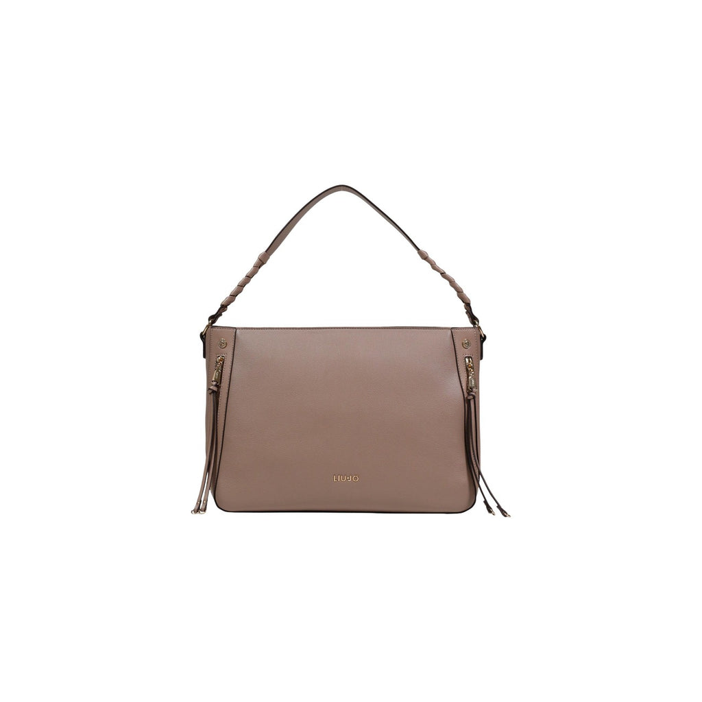 Liu Jo Borsa Donna Beige A Mano Con Tracolla Zip Primavera Estate 28x12x12