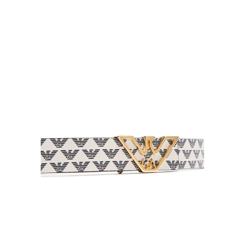 Emporio Armani Cintura Donna Bianco Stampa PVC Made In Italy Primavera Estate