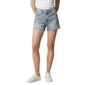 Tommy Hilfiger Jeans Shorts Donna Azzurro Chiaro Vita Alta Zip