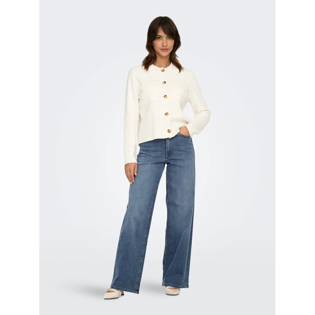 Only Jeans Donna Blu Vita Media Stretch 82 Cotone Primavera