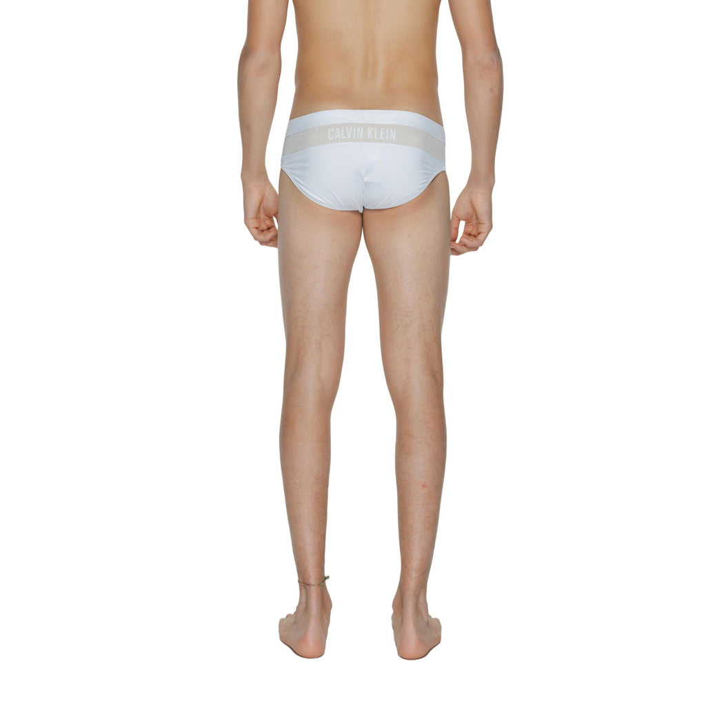 Calvin Klein Costume Da Bagno Uomo Bianco Elasticizzato Estivo