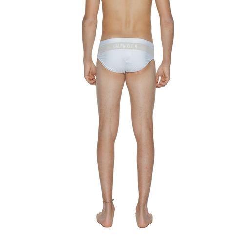 Calvin Klein Costume Da Bagno Uomo Bianco Elasticizzato Estivo