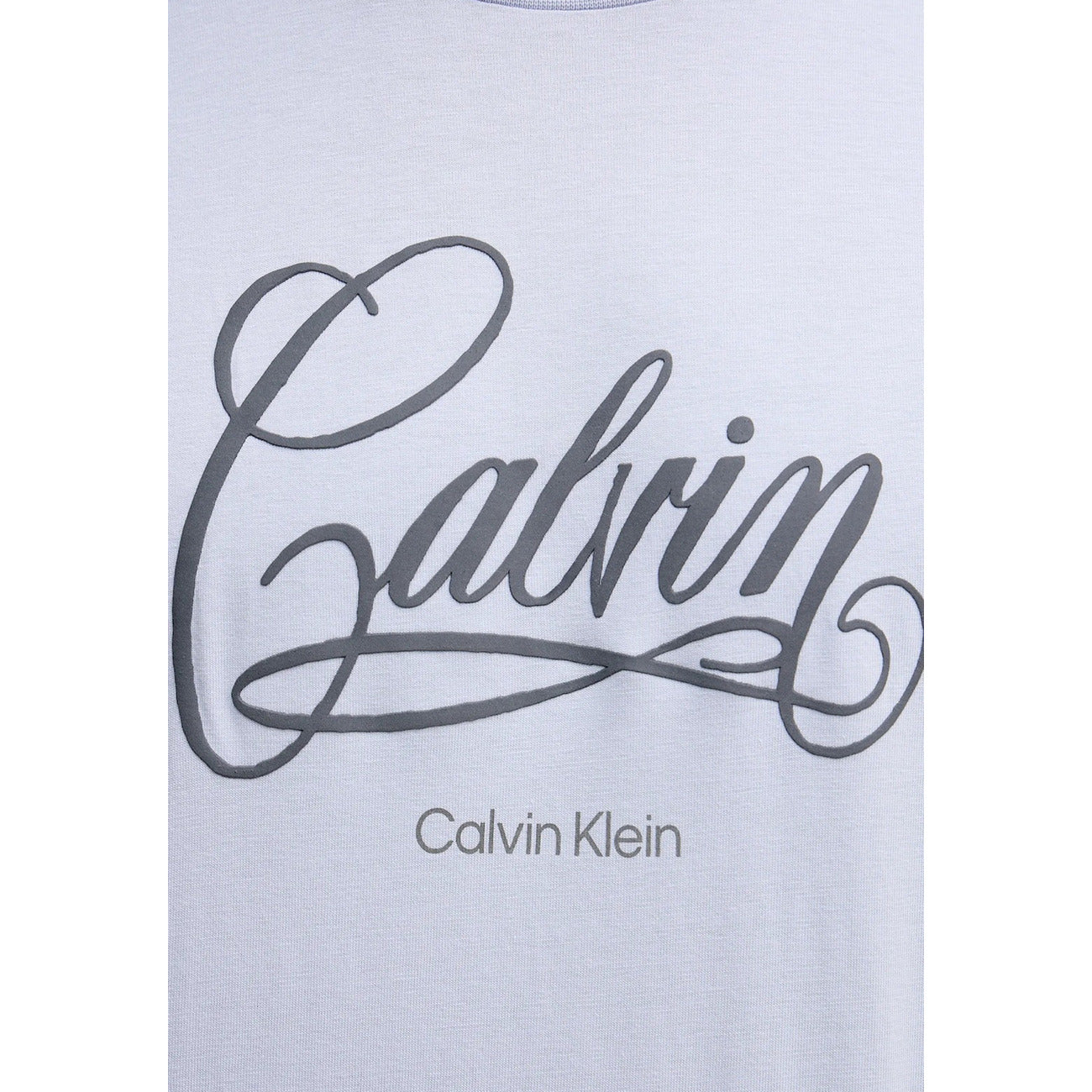 Calvin Klein Jeans T Shirt Uomo Blu Stampa Cotone 100 Maniche Corte