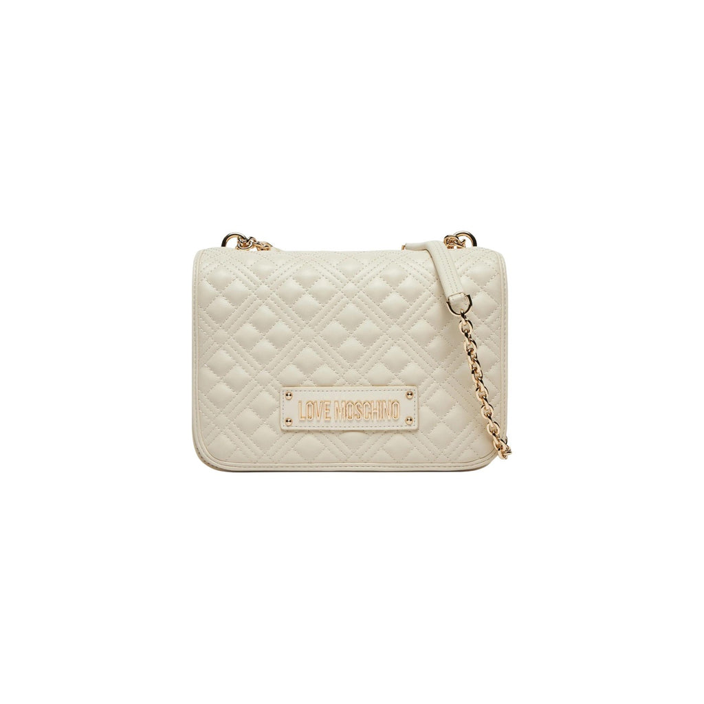 Love Moschino Borsa Donna Quilted PU Beige A Mano Tracolla