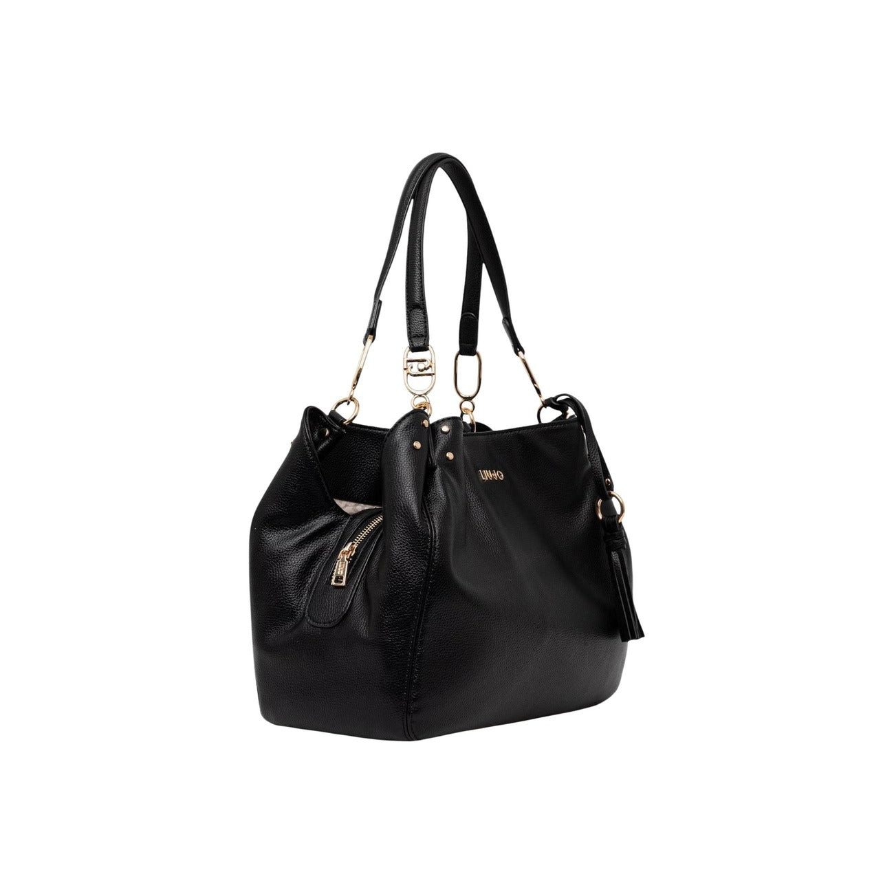 Liu Jo Borsa A Mano Donna Nero 33x27x16 Cm In Poliuretano