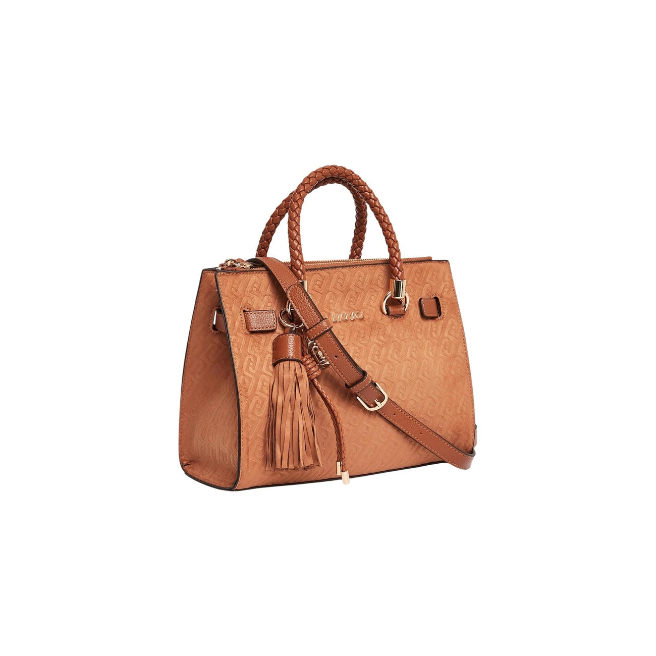 Liu Jo Borsa Donna Beige 27x23x12 A Mano Con Tracolla Poliestere